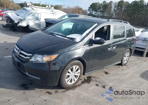 2016 Honda Odyssey Ex-L из США, поврежденный, VIN 5FNRL5H66GB161839